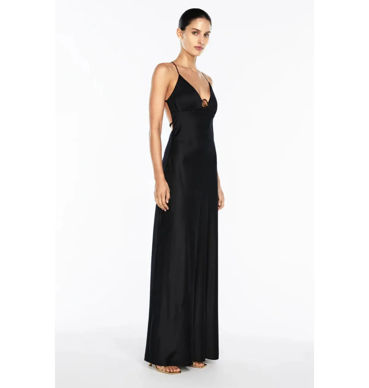 Manning Cartell Liquid Asset Slip Dress Black Size AU 12 Fits 10-12 - Image 2