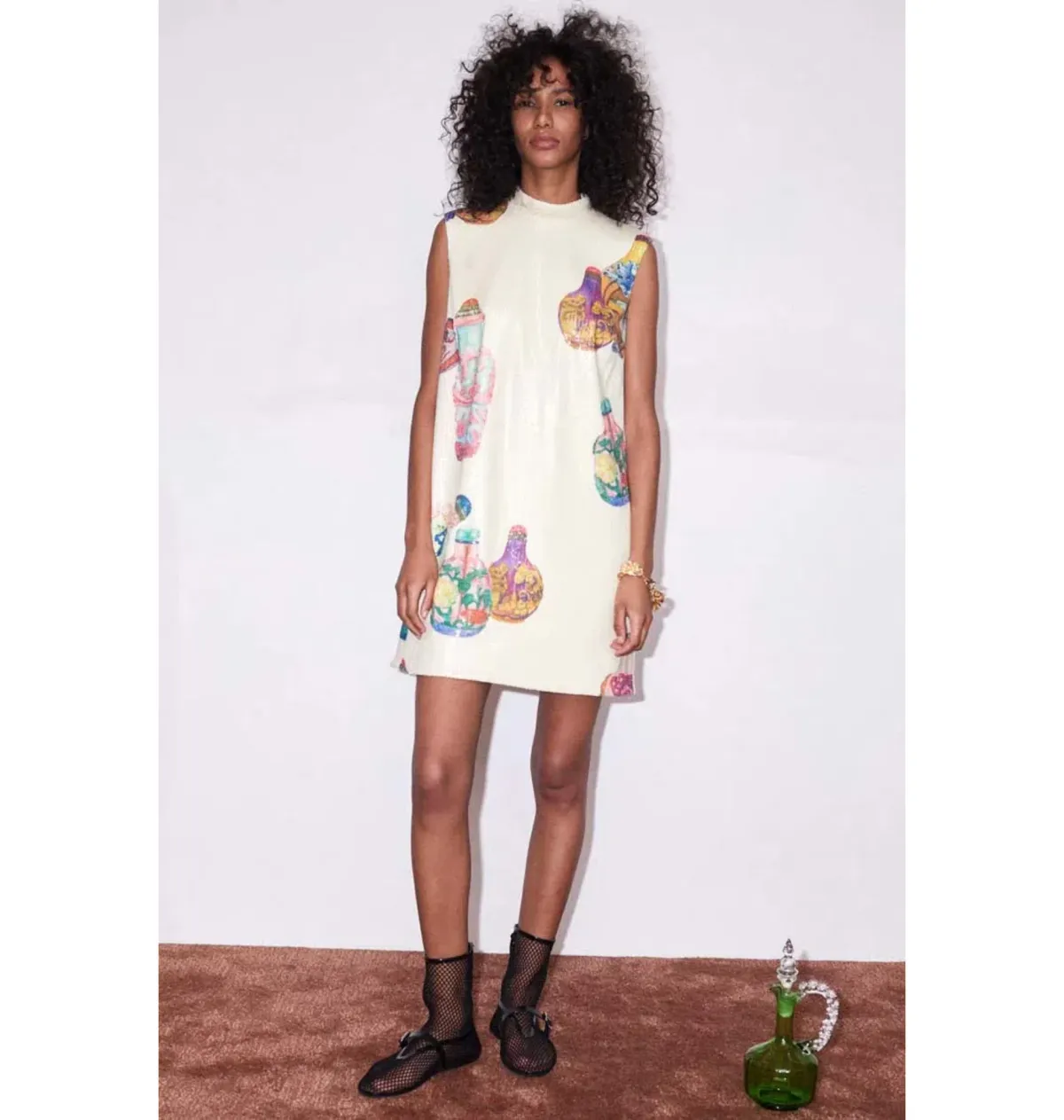 Alemais Chesca Mini Dress Print Size AU 8 - Image 1