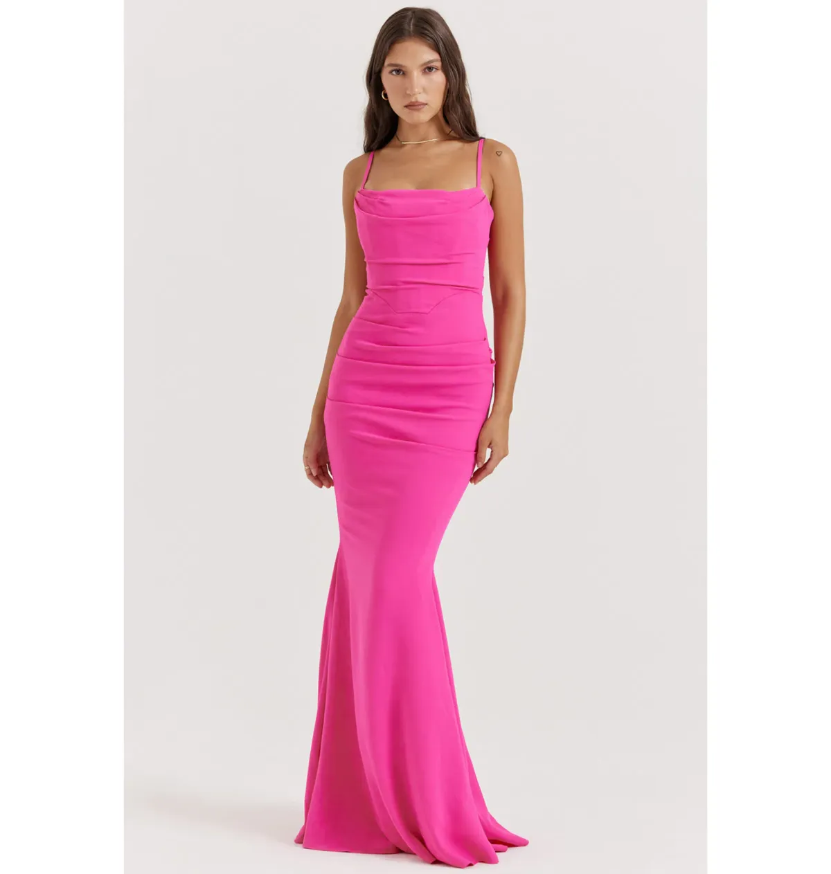 House of CB Milena Dress in Hot Pink Size Medium / AU 10 - Image 1