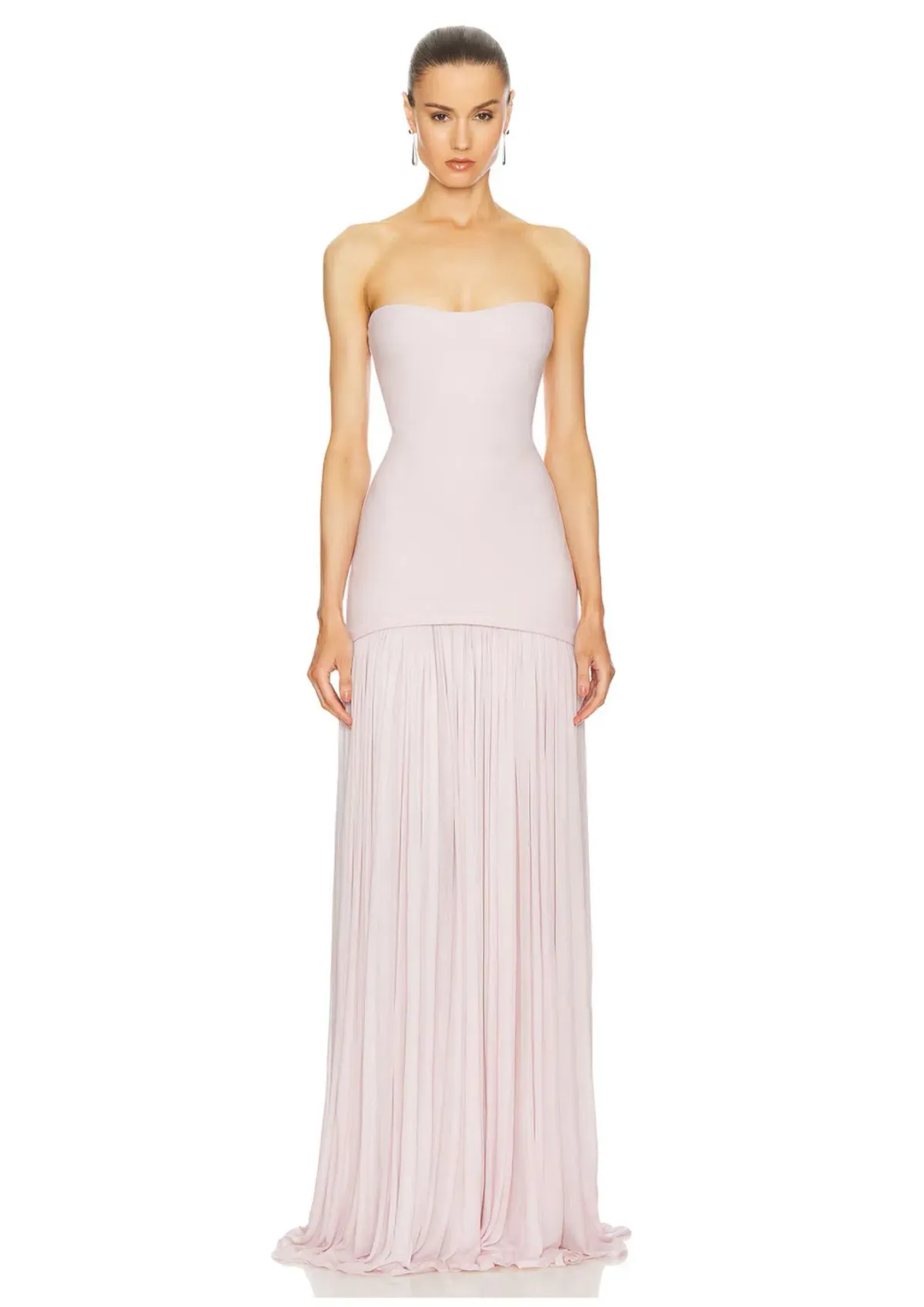 Helsa The Naomi Gown Barely Pink Size 10 - Image 1