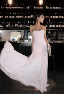 Helsa The Naomi Gown Barely Pink Size 10 for rent on The Volte - image 4