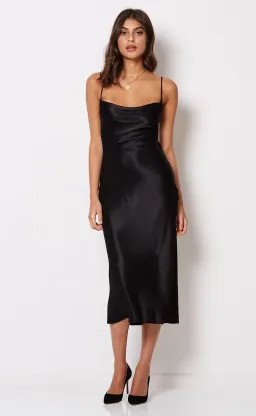 Bec & Bridge Kaia Cowl Dress Black Size 12 for rent on The Volte - image 1