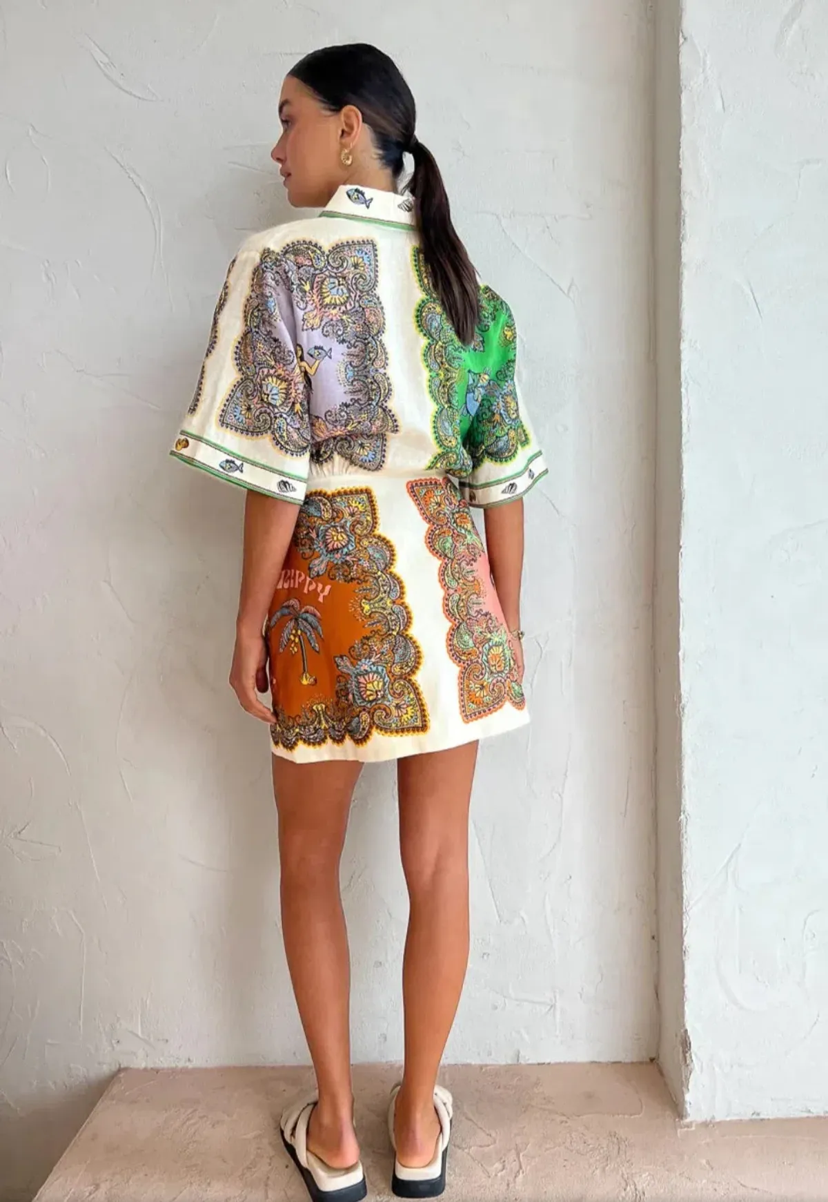 Alemais Trippy Troppo Mini Dress Multi Size 14 - Image 3