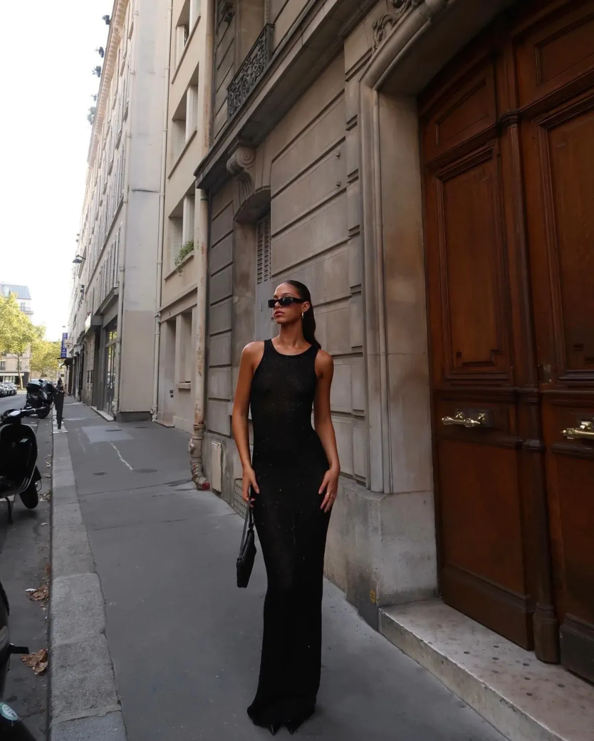 Asta Resort Natalia Long Maxi Dress in Black Sequin Size M / AU 10 - Image 6