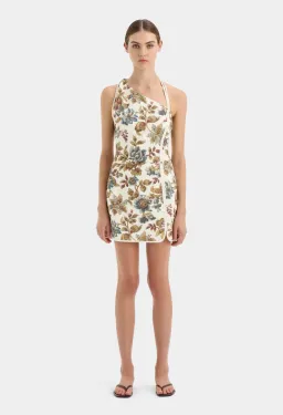 SIR the Label Eleanora Asymmetrical Mini Viola Print Size 0 / AU 6 for rent on The Volte - image 1