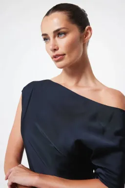 Mossman Love in the Dark Midi Dress Navy Size 14  for rent on The Volte - image 4