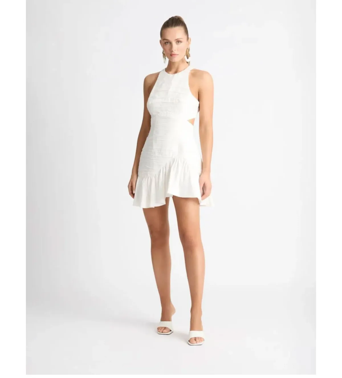 Sheike Isla Mini Dress White Size 10 - Image 1