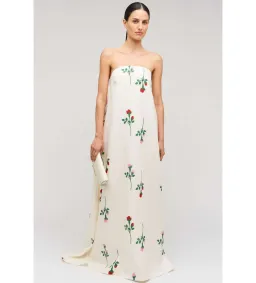 Oroton Rosebud Gown In Antique White Size AU 10 for rent on The Volte - image 1