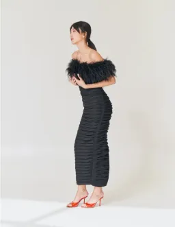 Rachel Gilbert Zion Midi Dress Black Size 2 / AU 10 for rent on The Volte - image 4