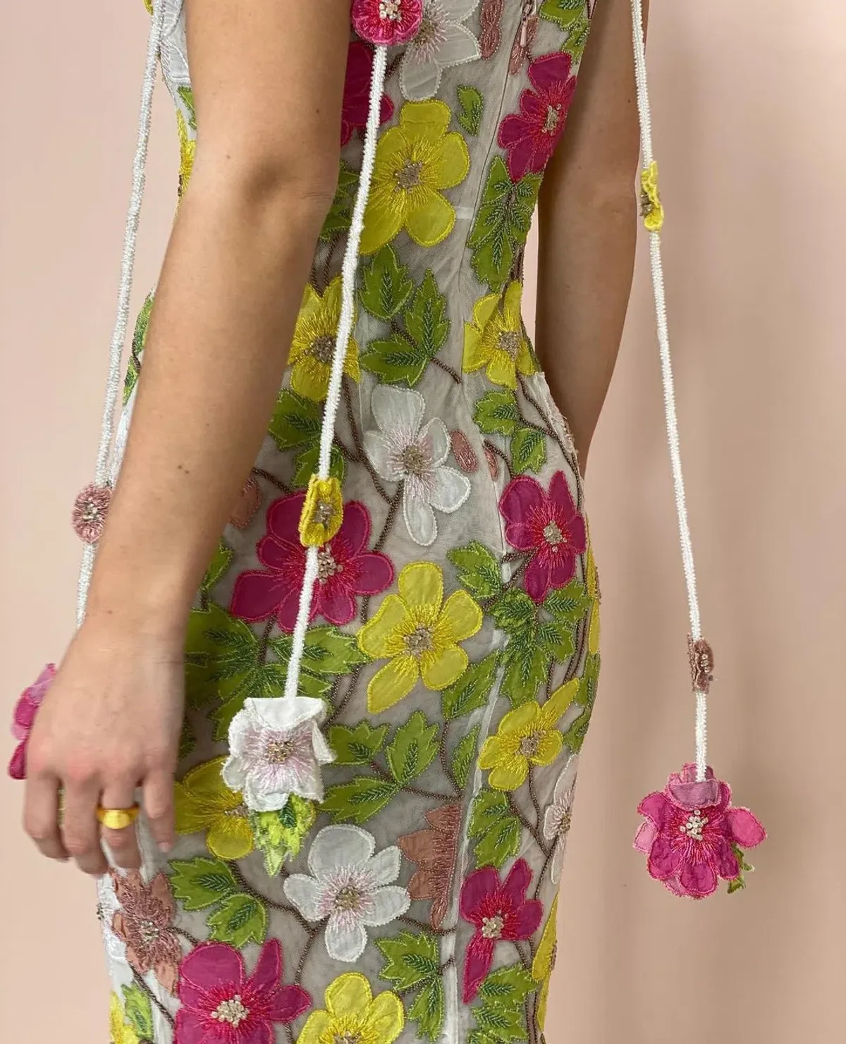 Rachel Gilbert Willow Midi Dress Floral Size 3 / AU 12 - Image 4