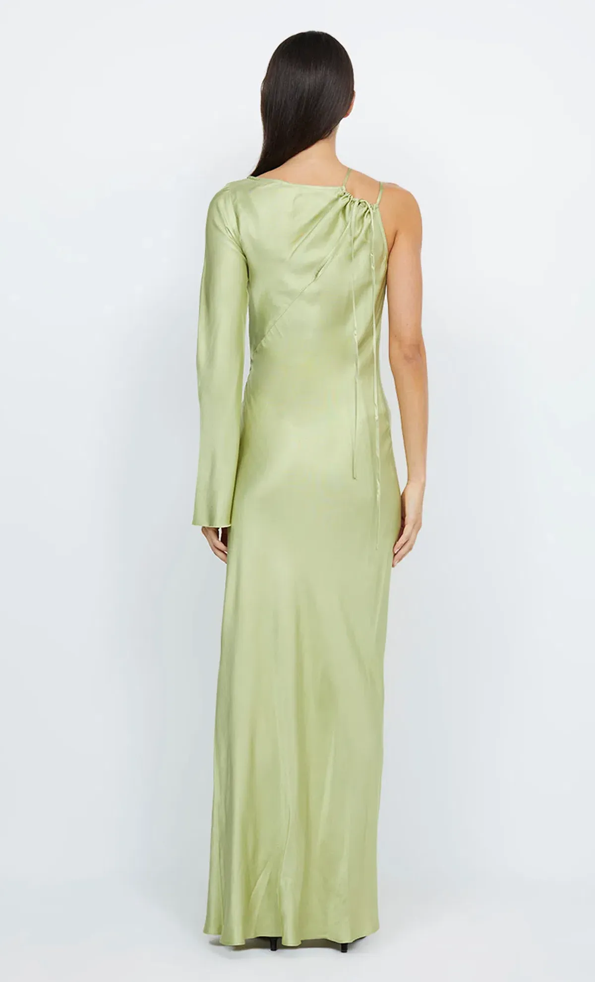 Bec & Bridge Kai Asym Maxi Dress Pear Green Size 6  - Image 2