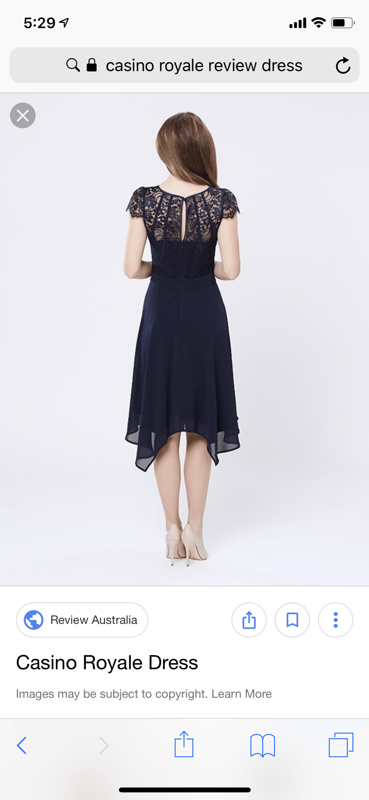 Casino royale navy dress size 10 - Image 3
