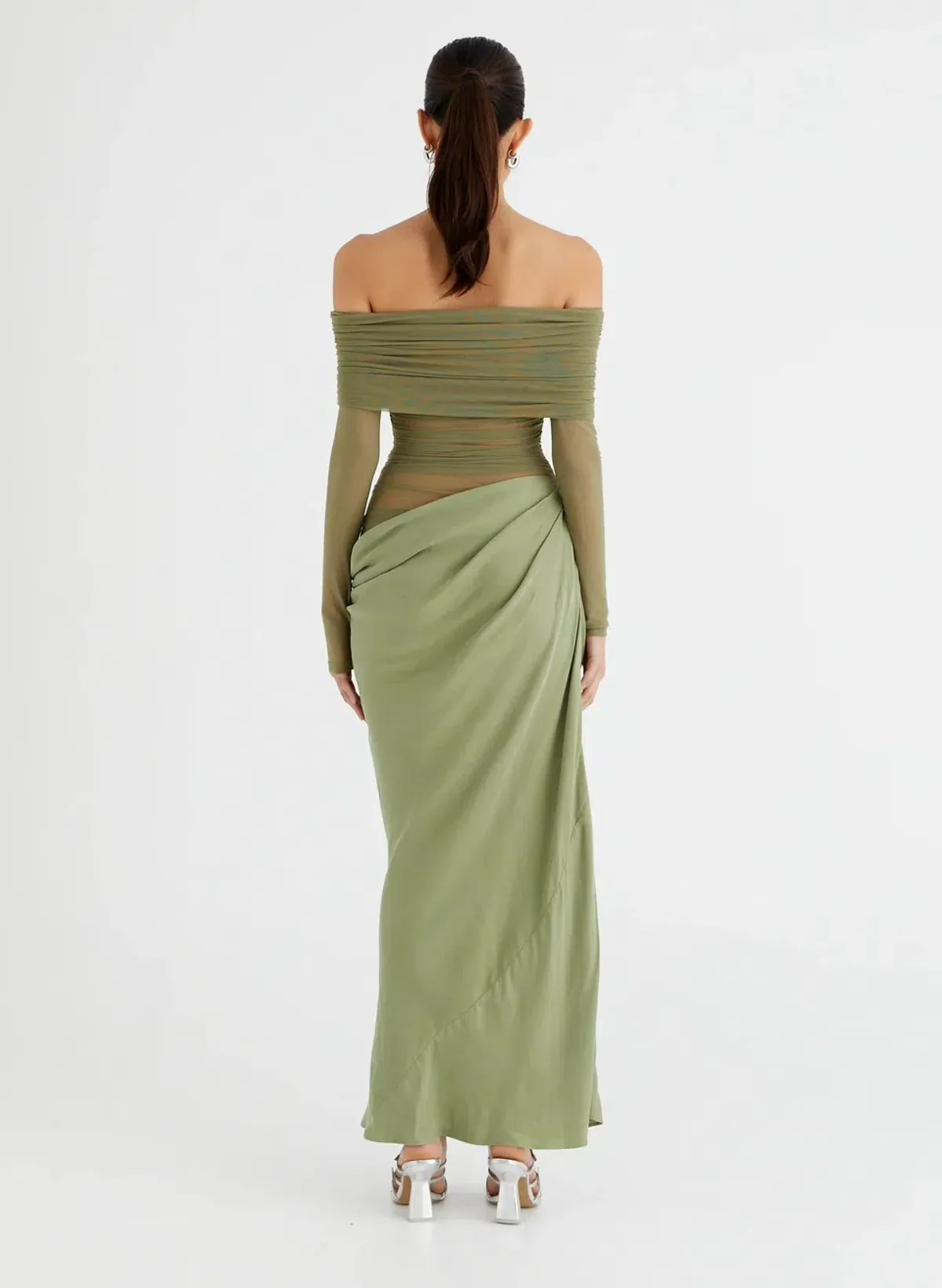 Benni Yasmin Maxi Dress Pistachio Size 8 - Image 6