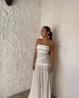 Fait Par Foutch Colette Dress Ivory Size 6 for rent on The Volte - image 5