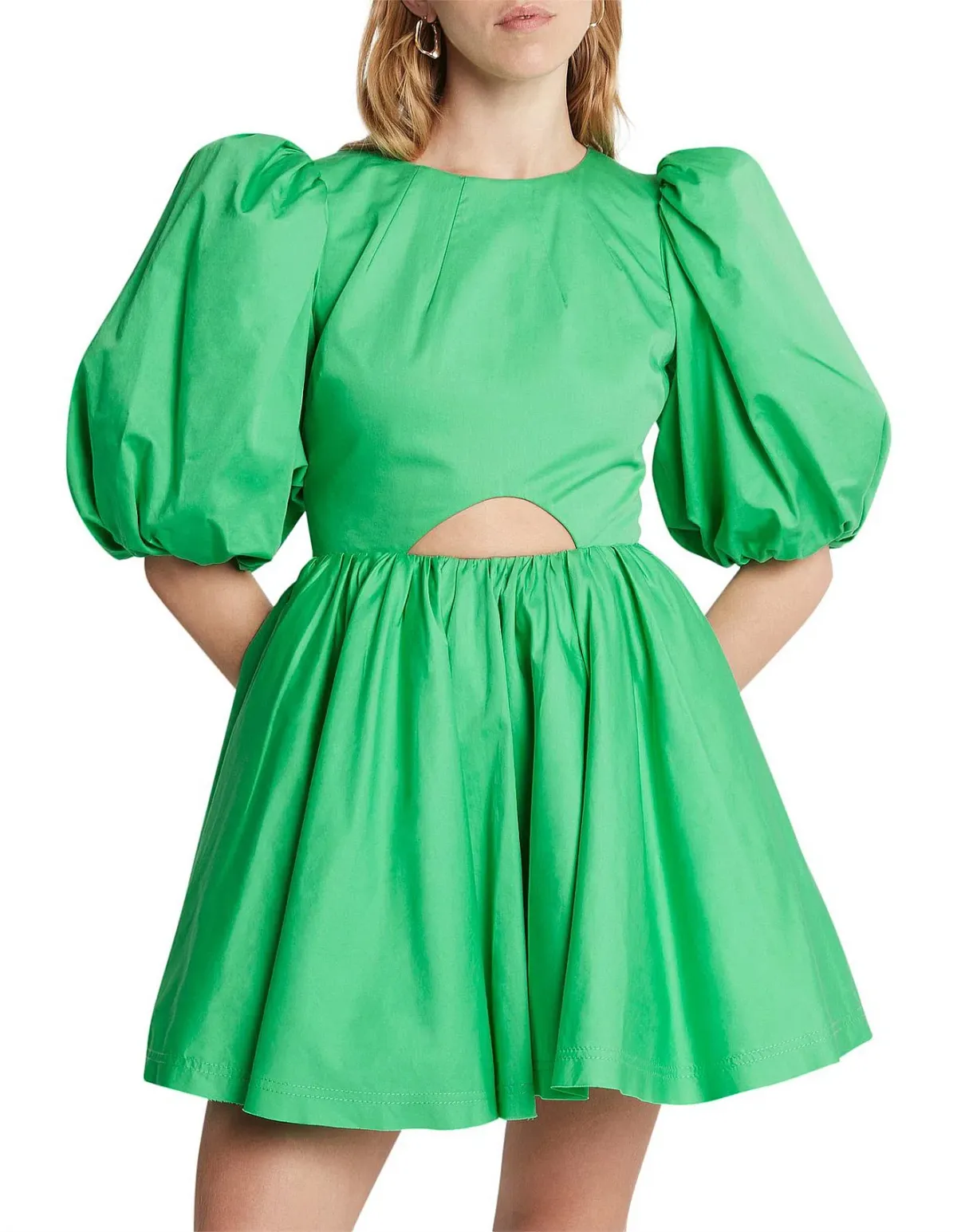 Aje Colette Abstract Cut Out Mini Dress Green Size 14 - Image 2