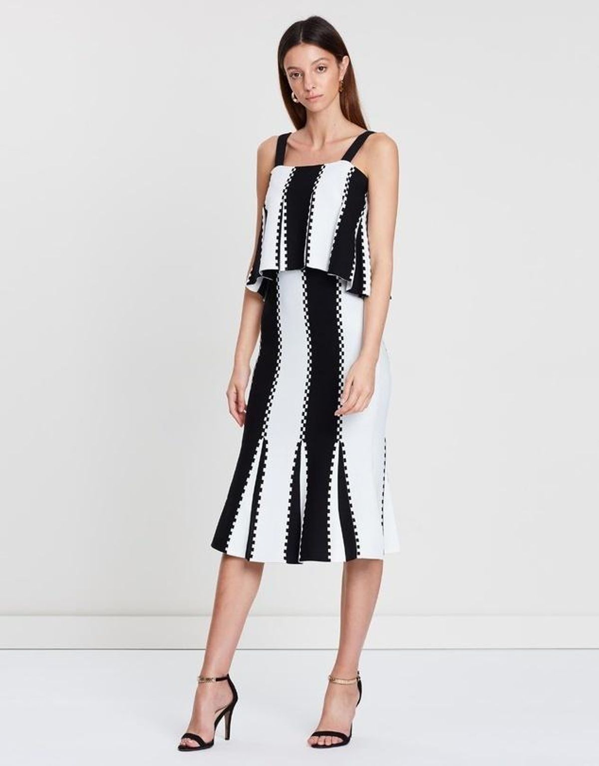 Sass and Bide Letter From Paris Dress Black White Stripe Size 8 - Image 1