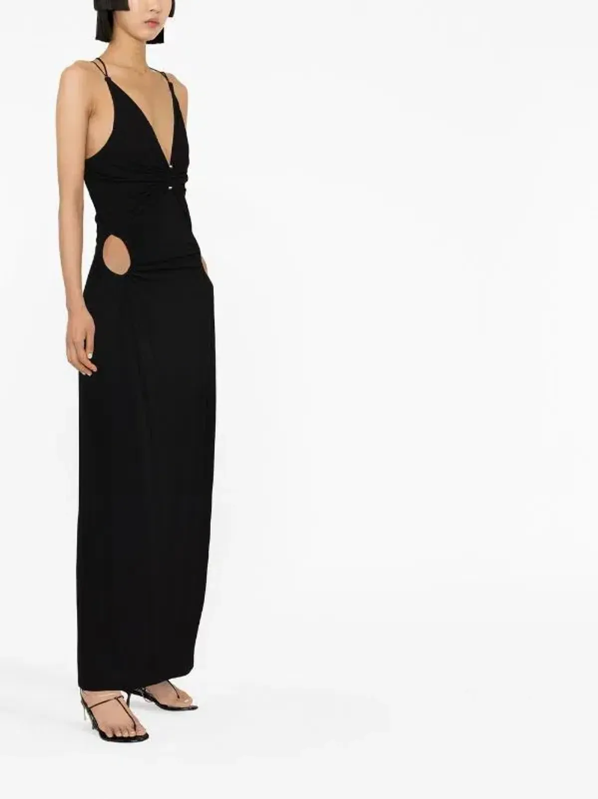 Dion Lee Rivet Pierced Dress Black Size 6 - Image 5