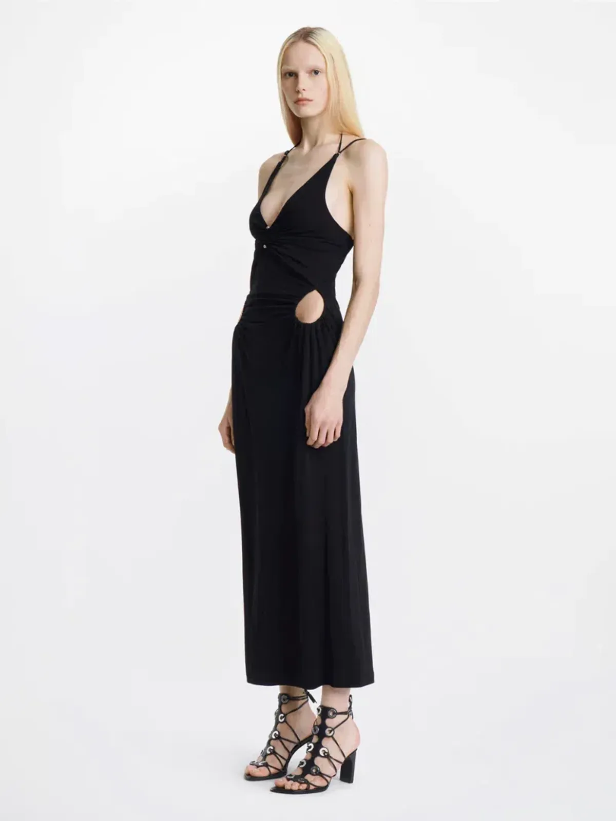 Dion Lee Rivet Pierced Dress Black Size 6 - Image 2