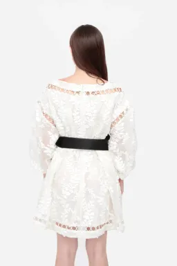 Zimmermann Winsome Cinch Vine Dress White Size 0P/Au 6 for rent on The Volte - image 2