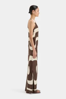 Sir the Label Freddie Scoop Neck Maxi Dress Poster Print Size 8 for rent on The Volte - image 2