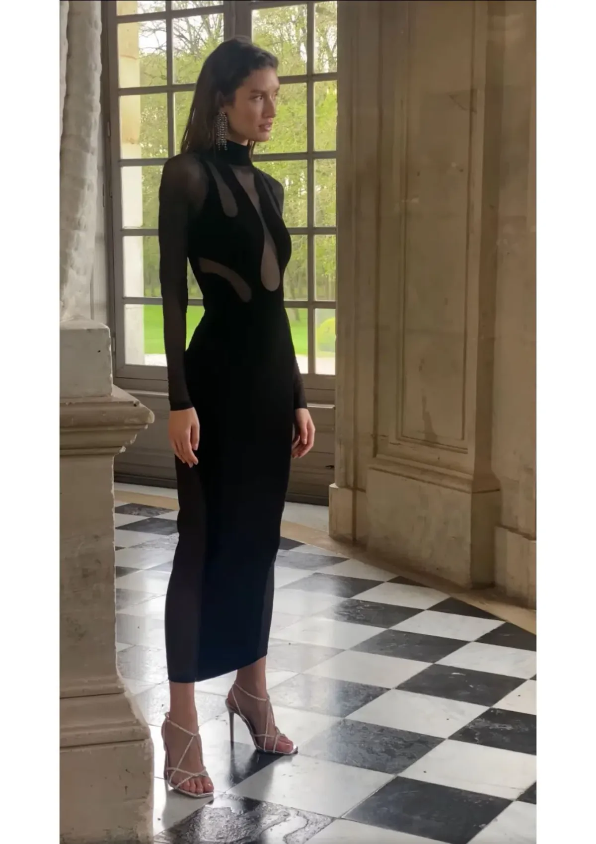 Sheike Medusa Maxi Dress Black Size 8 - Image 2