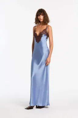Sir the Label Danseurs Lace Slip Dress Bleue Size 10 for rent on The Volte - image 2