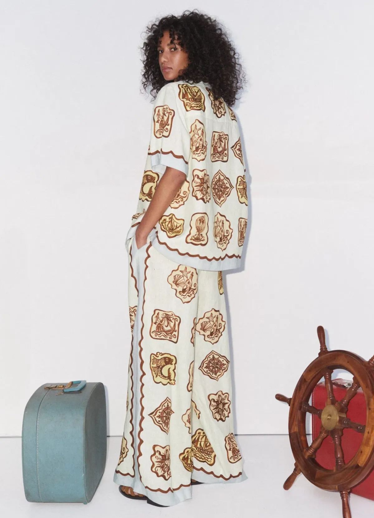 Alemais Relic Shirt & Pant Set Print Size 14 - Image 3