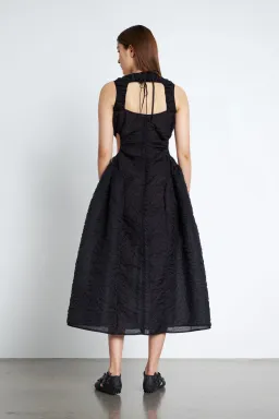 Cecilie Bahnsen Samara Midi Dress Black Size 8 for rent on The Volte - image 2
