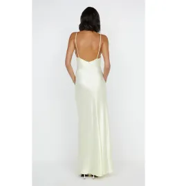 Bec & Bridge Moon Dance V Neck Maxi Dress Ice Yellow Size AU 8 for rent on The Volte - image 4