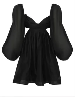 Zimmermann Harmony Bralette Mini Dress Black Size 2 / AU 12  for rent on The Volte - image 4