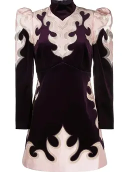 Zimmermann Ladybeetle Mystic Mini Dress Aubergine Size 2 / AU 12  for rent on The Volte - image 3