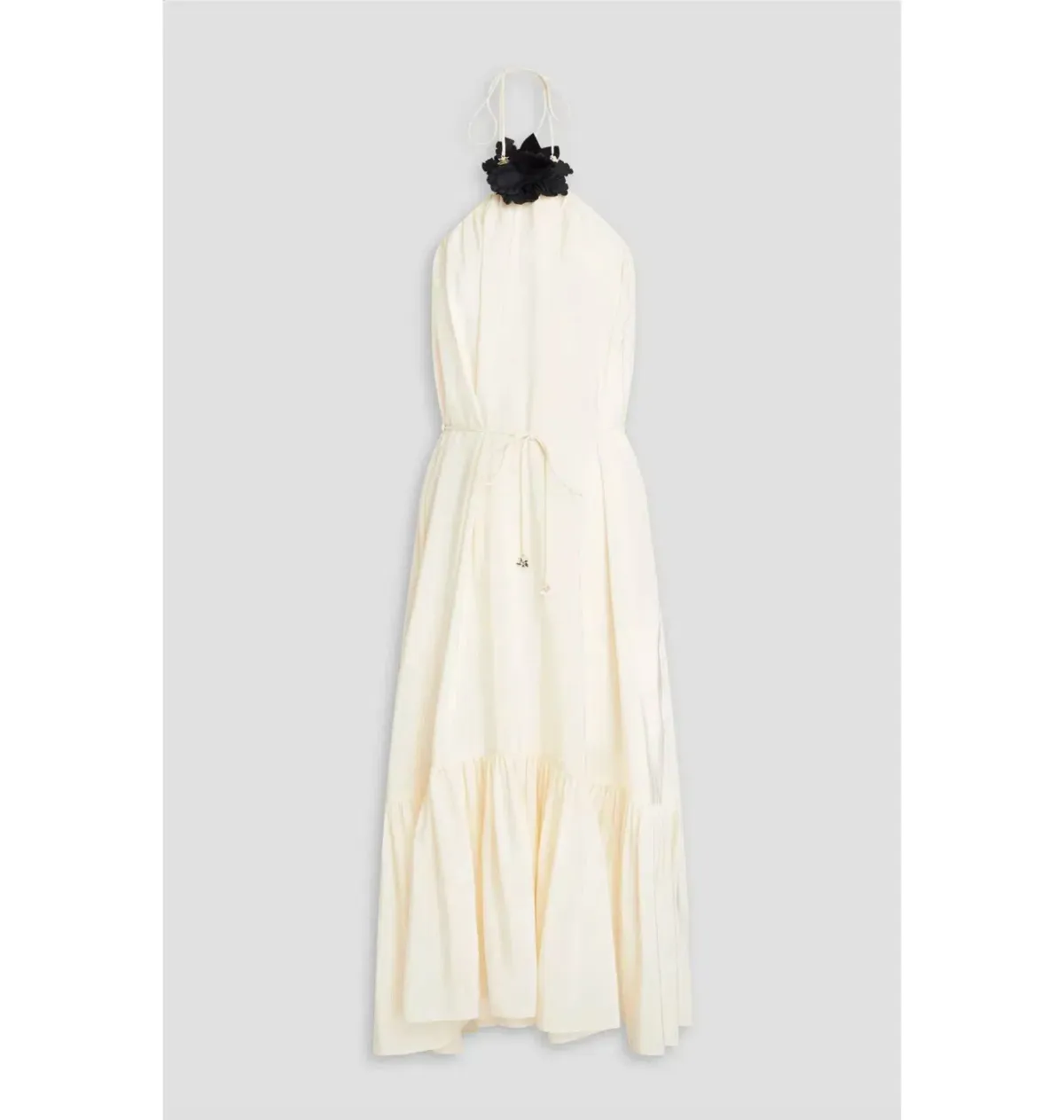 Zimmermann Halter Neck Midi Dress Cream Size 2 / AU 12  - Image 3