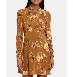 Zimmermann Resistance Silk Twist Mini Dress Floral Size 0 / AU 8 for rent on The Volte - image 2