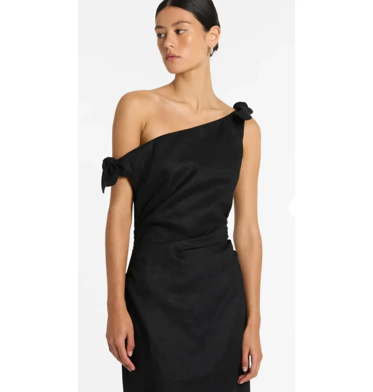 Sir The Label Bettina Off Shoulder Dress Black Size 2 / AU 10 - Image 2