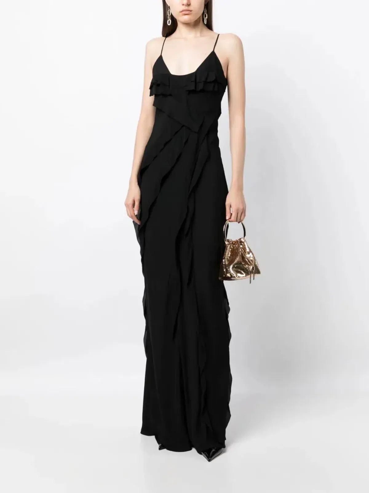 Rachel Gilbert Delfy Maxi Dress in Black Size 3 (AU 12) - Image 1