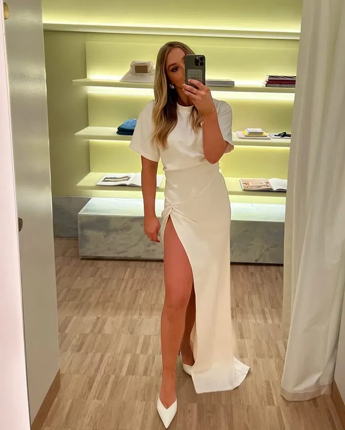 Henne Avila Dress Cream Size 8 - Image 6