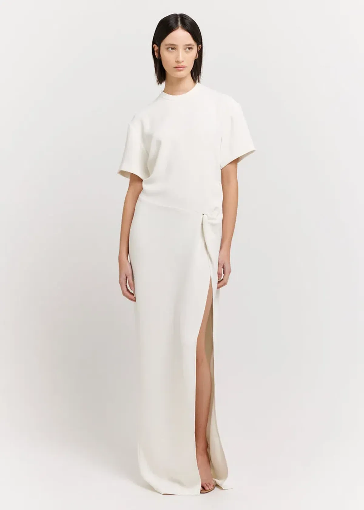 Henne Avila Dress Cream Size 8 - Image 1