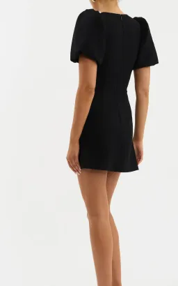 Rebecca Vallance Aubree Flower Mini Dress Black Size 12 for rent on The Volte - image 3
