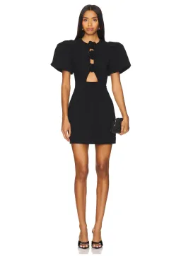 Rebecca Vallance Aubree Flower Mini Dress Black Size 12 for rent on The Volte - image 2