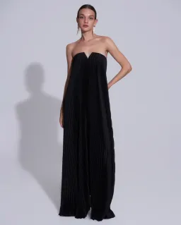 L’Idee Black Tie Gown in Noir Size 12  for rent on The Volte - image 1