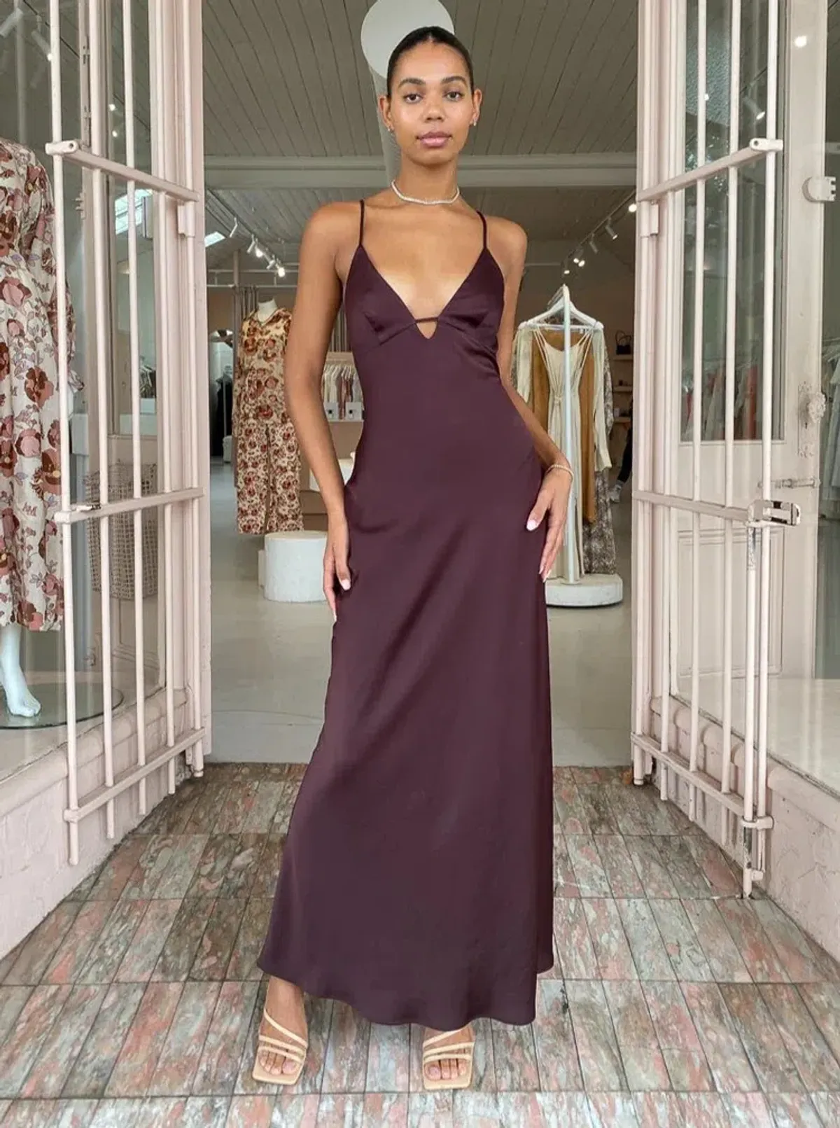 Manning Cartell Time to Shine Maxi Dress in Truffle Size 12 - Image 18