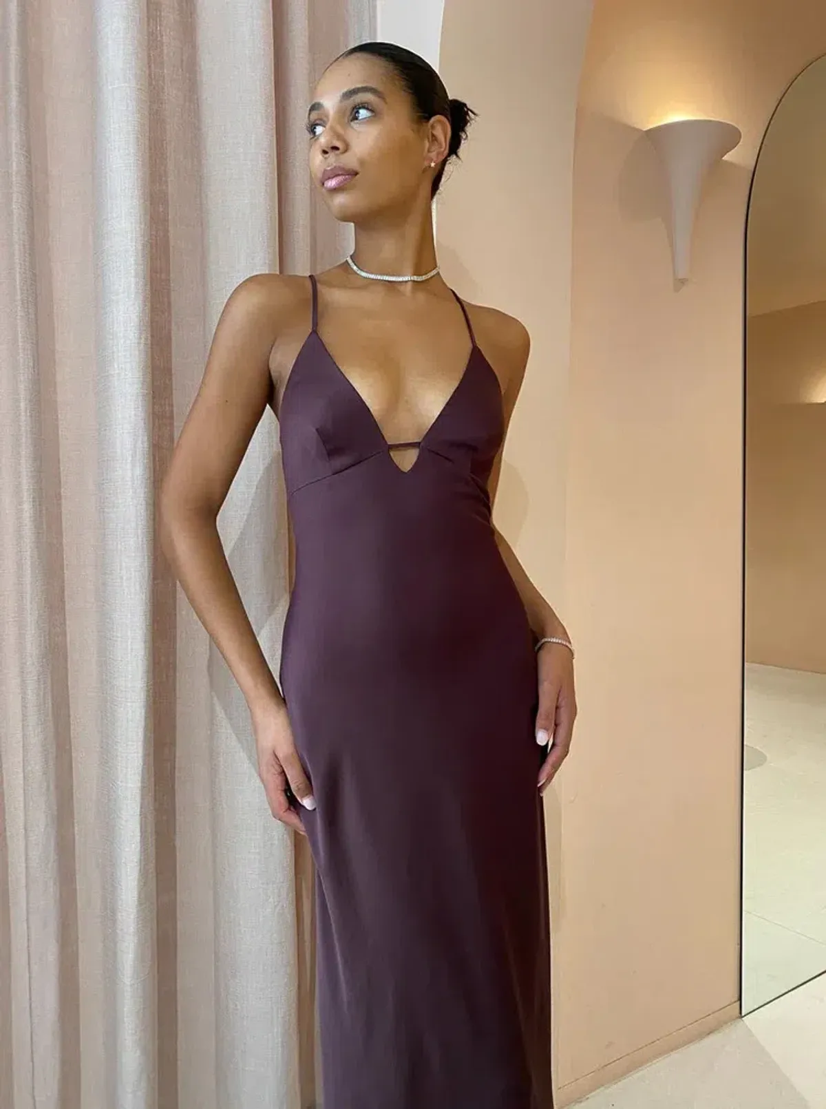 Manning Cartell Time to Shine Maxi Dress in Truffle Size 12 - Image 2