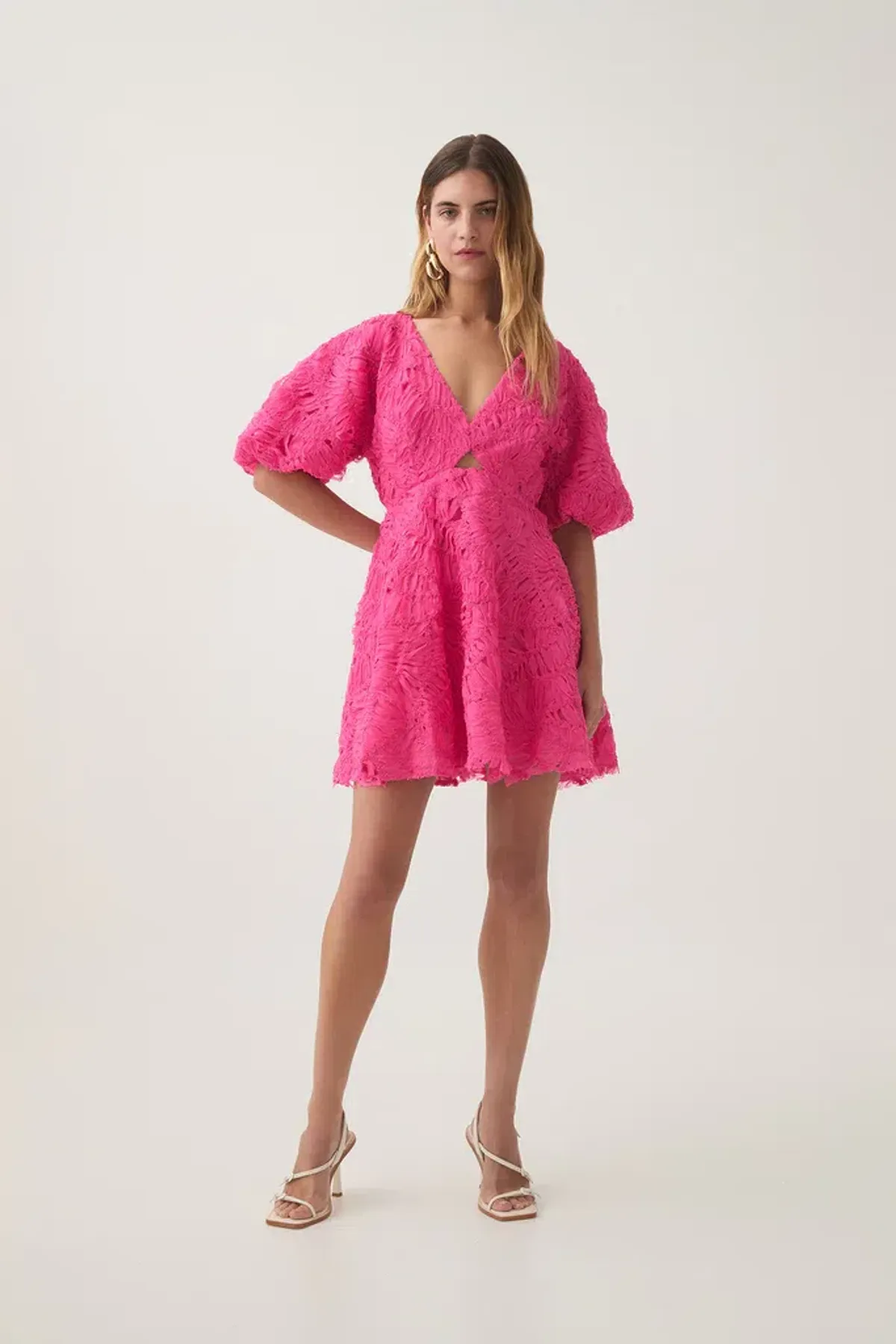 Aje Florential Mini Swing Dress Azalea Pink Size AU 8  - Image 1