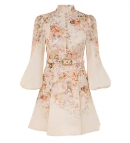 Zimmermann The Illustration Buttoned Mini in Cream Rococo Floral Size 2/Au 12  for rent on The Volte - image 2