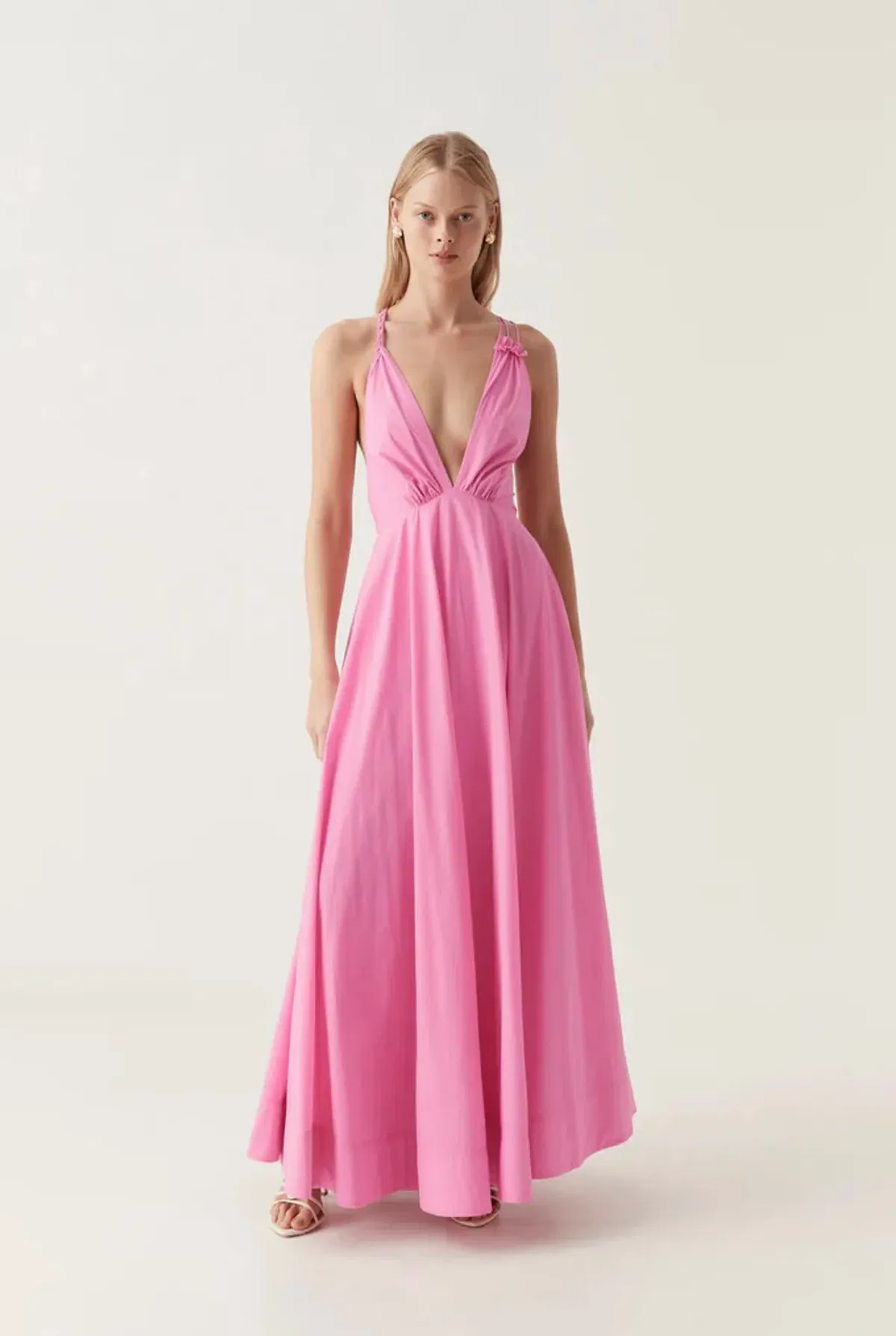 Aje Vellum Maxi Dress Cerise Pink Size 12 - Image 1