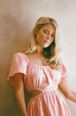 Sabo Skirt Ezzy Midi Dress Pink Size XL / AU 14 for rent on The Volte - image 4