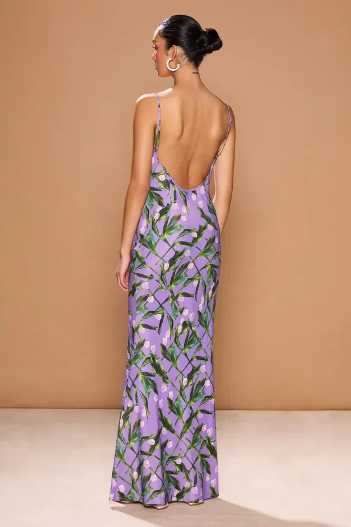 Sonya Moda Portofino Maxi Dress Tulipani Viola Floral Size 12 - Image 2
