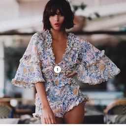 Alice McCall Choose Me Romper Blue Floral Size 8 for rent on The Volte - image 3