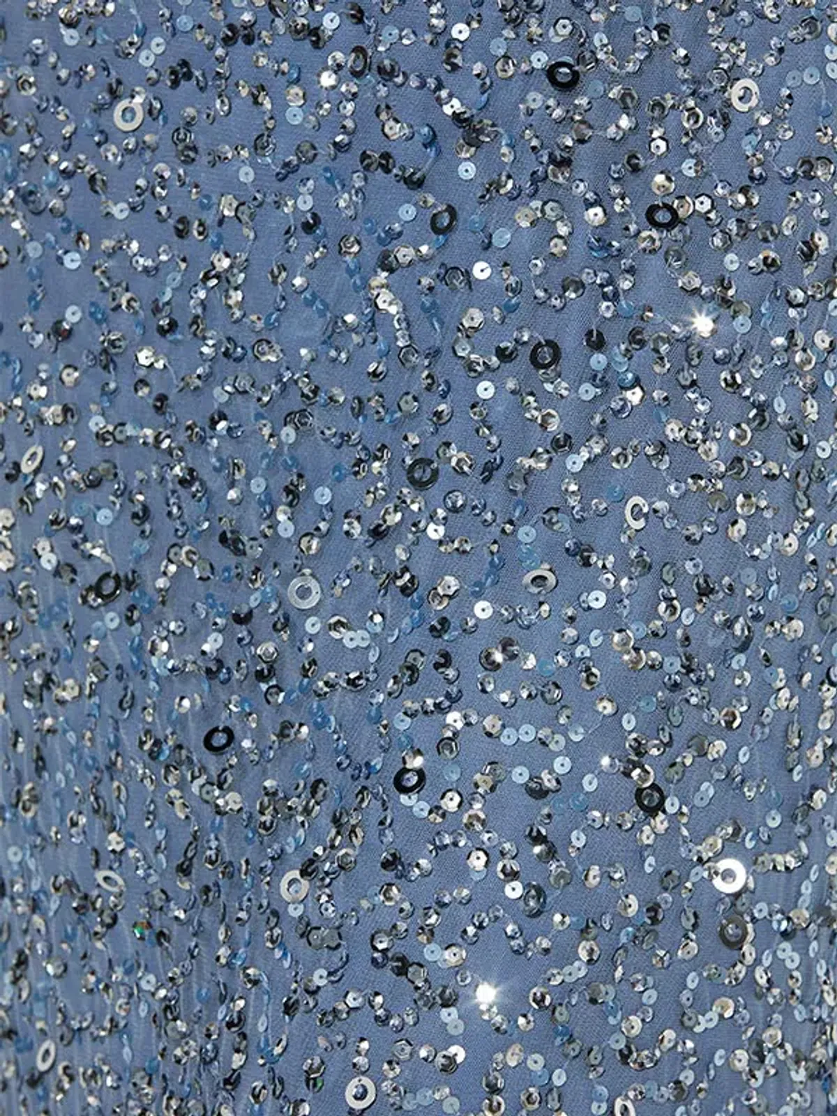 Montique Alinda Hand Beaded Dress Sky Blue Size AU 8 - Image 8