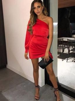 Kookai Vangeline Dress Red Size 8 for rent on The Volte - image 1